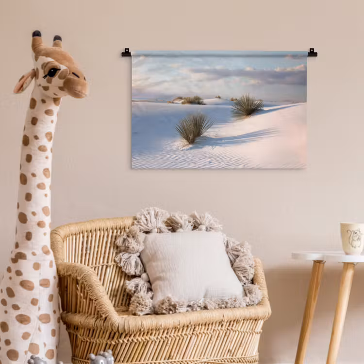 Wandkleed - Duinen - Gras - Wolken - Beige — 5
