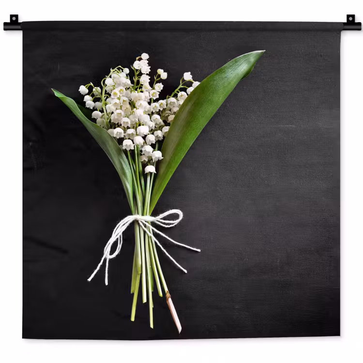 Wandkleed - Lelietjes van dalen - Bloemen - Stilleven - Flora — 1