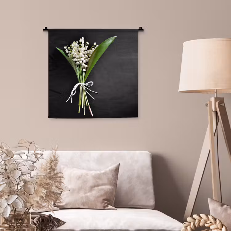 Wandkleed - Lelietjes van dalen - Bloemen - Stilleven - Flora — 2