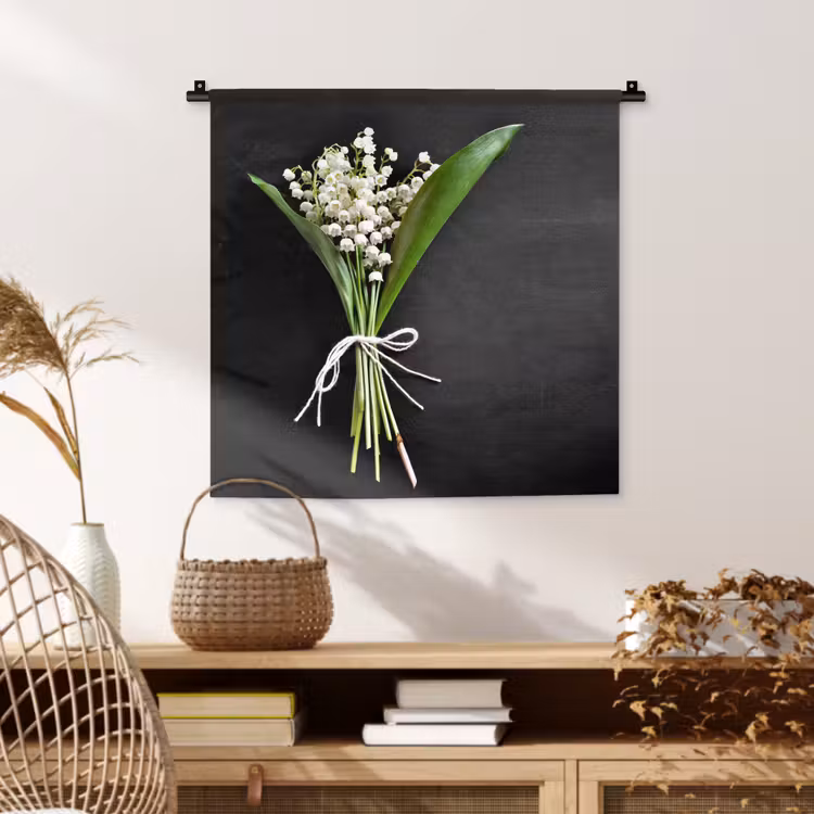 Wandkleed - Lelietjes van dalen - Bloemen - Stilleven - Flora — 4