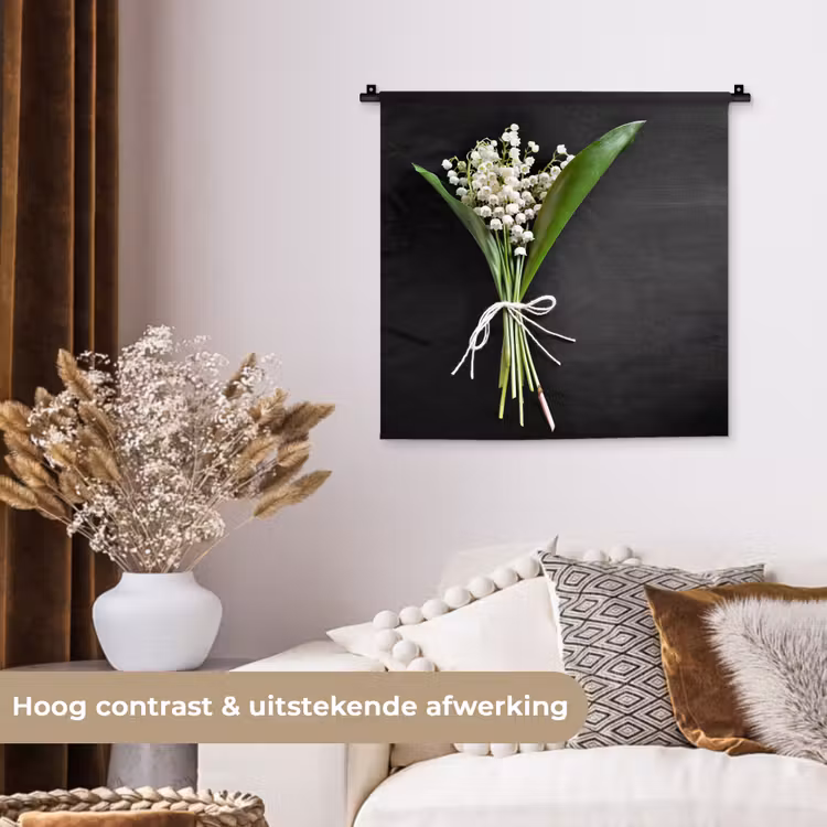 Wandkleed - Lelietjes van dalen - Bloemen - Stilleven - Flora — 5