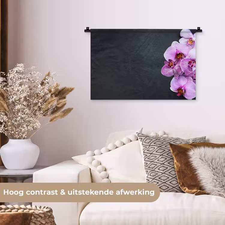 Wandkleed - Orchidee - Bloemen - Roze - Flora — 4
