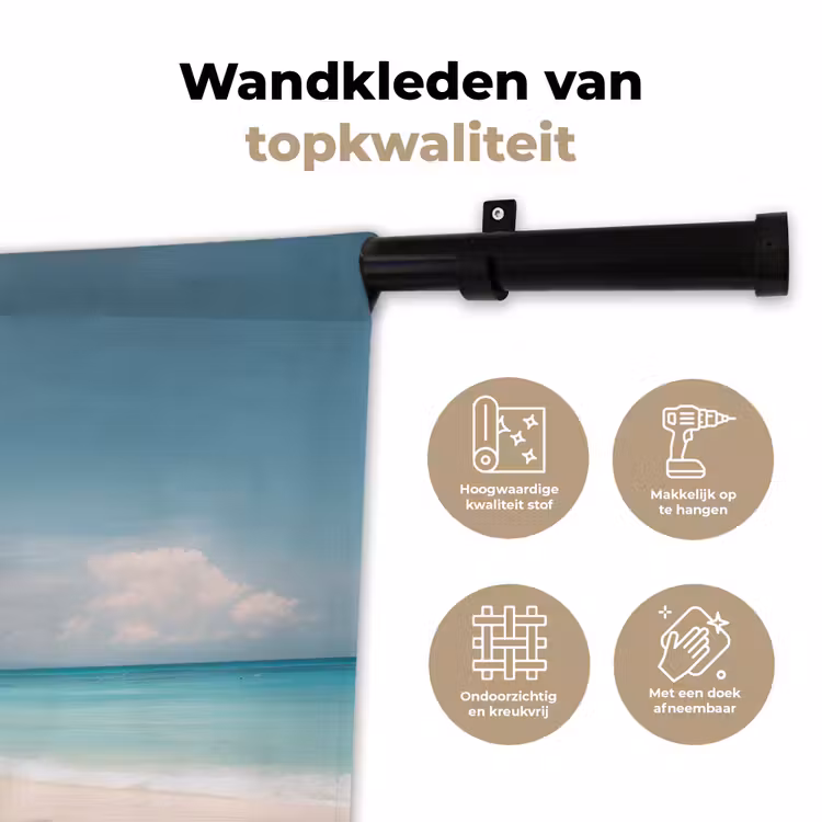 Wandkleed - Palmboom - Schommel - Strand - Lucht — 3