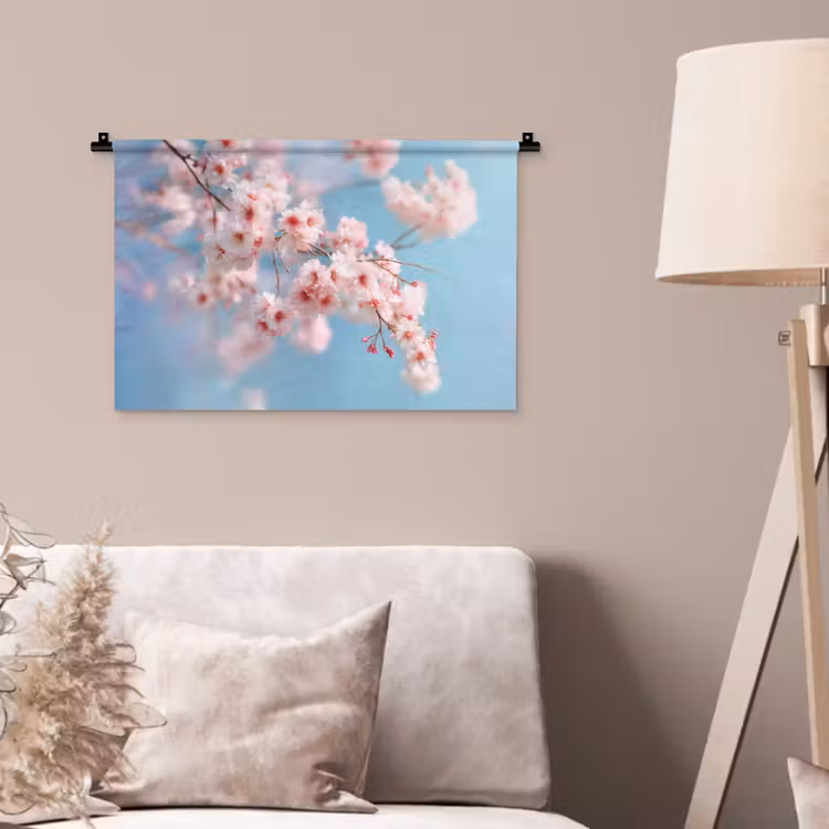 Wandkleed - Takken - Bloesems - Roze — 2