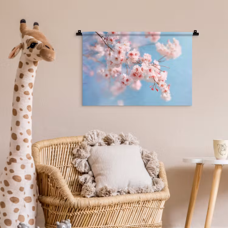 Wandkleed - Takken - Bloesems - Roze — 5