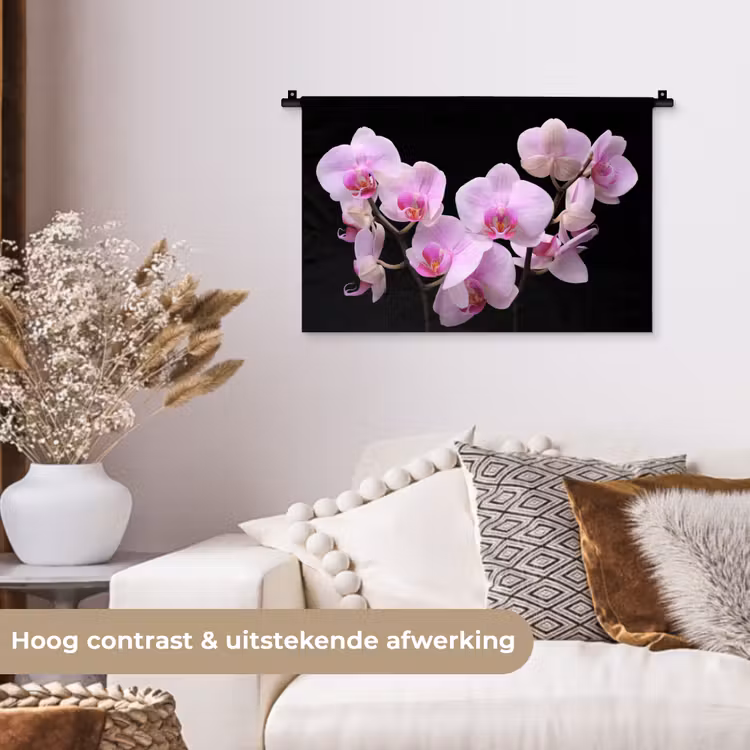Wandkleed - Orchidee - Bloemen - Roze - Flora — 4