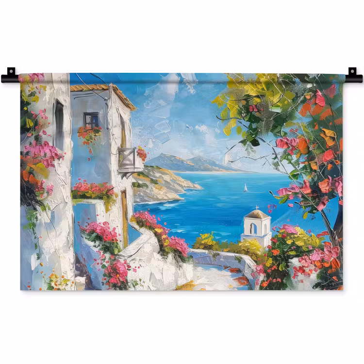 Wandkleed - Landschap - Bloemen - Natuur - Zomer — 1
