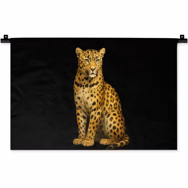 Wandkleed - Panter - Realistisch - Bruin — 1