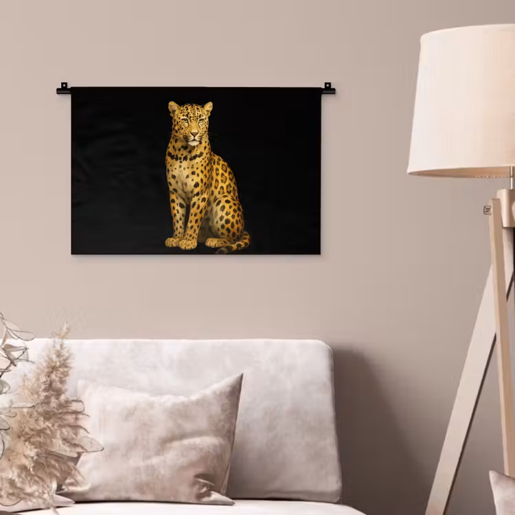 Wandkleed - Panter - Realistisch - Bruin — 2