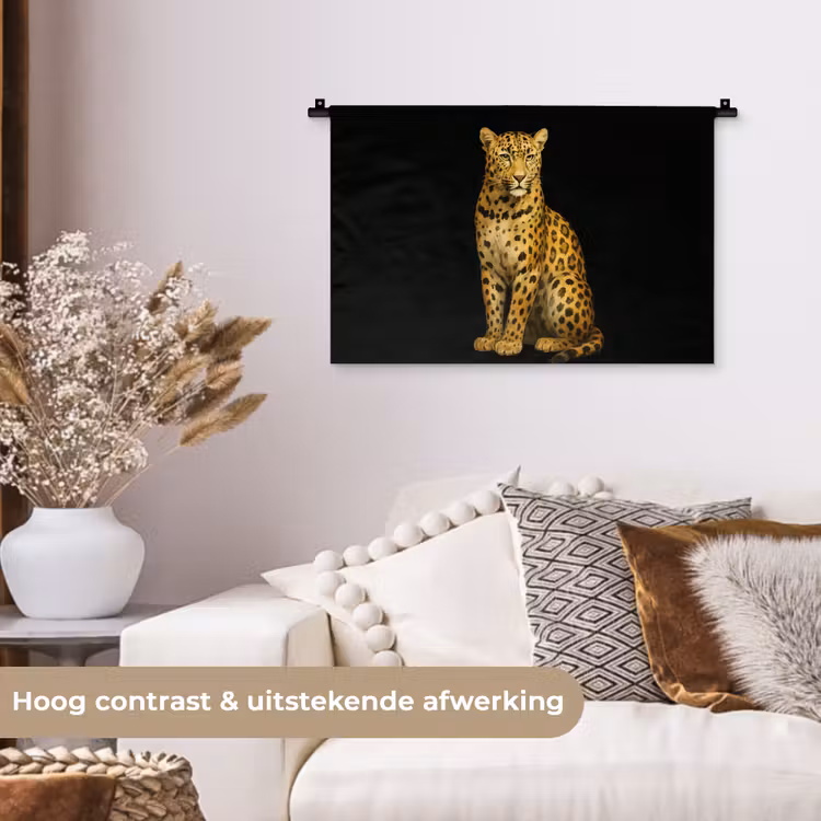 Wandkleed - Panter - Realistisch - Bruin — 4