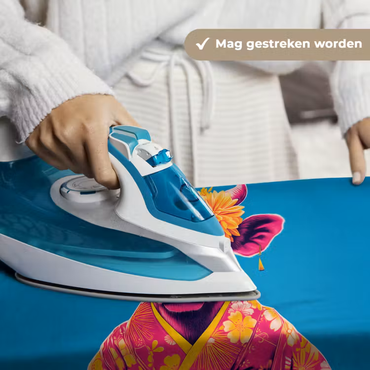 Wandkleed - Koe - Bloemenkrans - Oorhangers - Kimono — 6