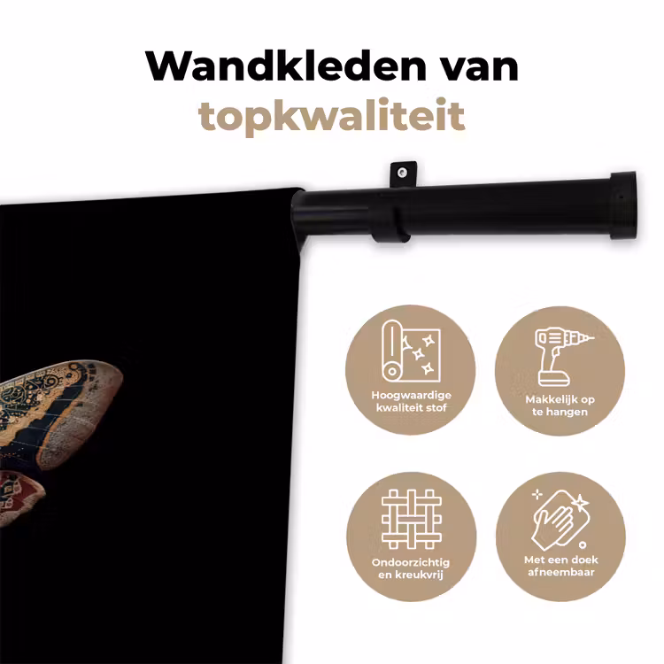 Wandkleed - Mot - Oosterse patronen - Sierlijk — 3
