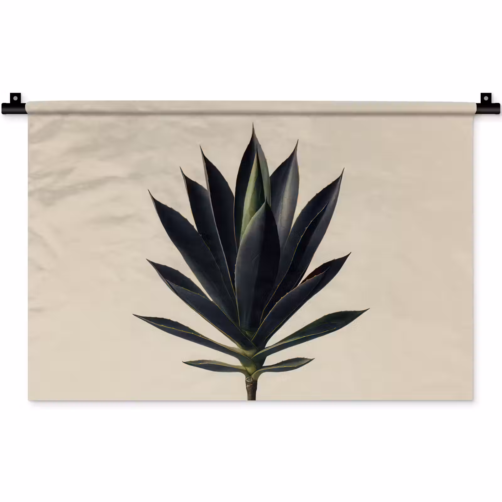 Wandkleed - Agaveplant - Symmetrisch - Groen — 1