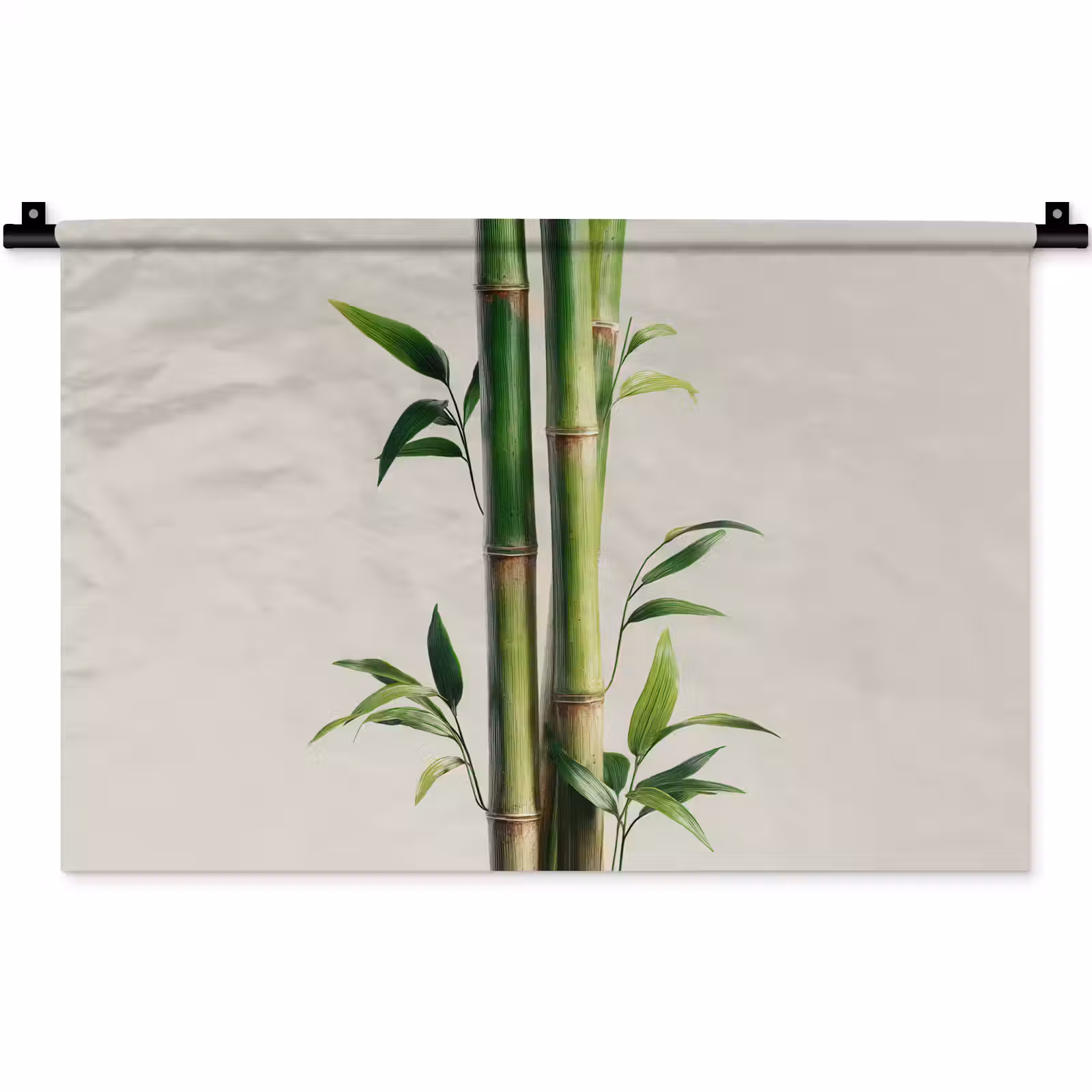Wandkleed - Bamboestengels - Sierlijk - Groen — 1