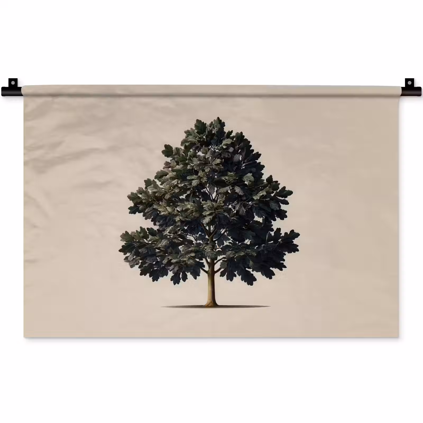 Wandkleed - Eikenboom - Schaduw - Egaal — 1