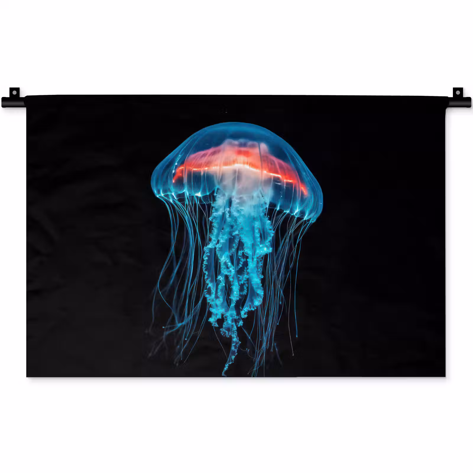 Wandkleed - Kwal - Tentakels - Blauw - Licht — 1