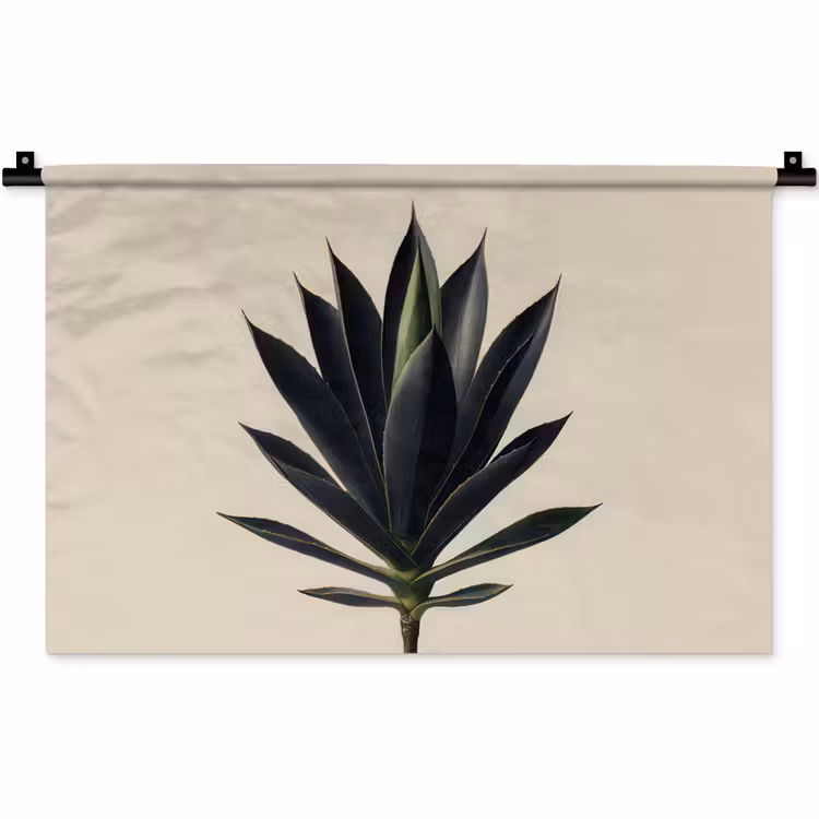 Wandkleed - Agaveplant - Symmetrisch - Groen — 1
