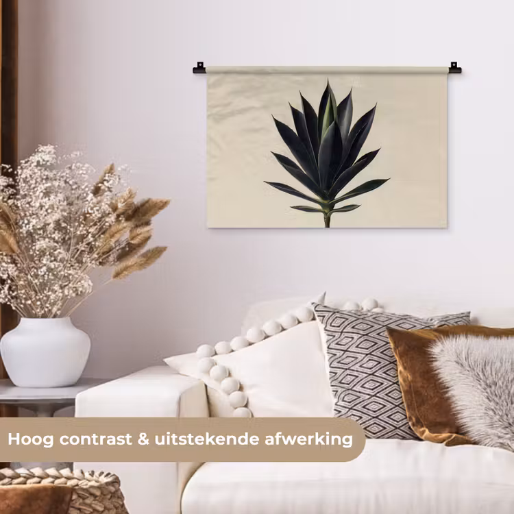 Wandkleed - Agaveplant - Symmetrisch - Groen — 4