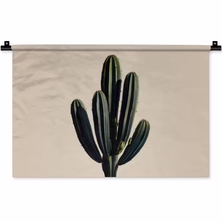 Wandkleed - Cactus - Subtiel - Groen — 1