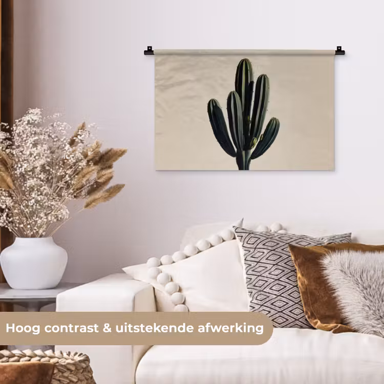 Wandkleed - Cactus - Subtiel - Groen — 4