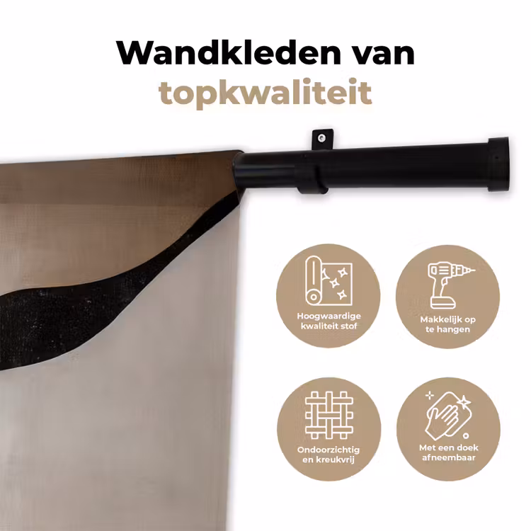 Wandkleed - Contourlijnen - Abstracte landschap — 3