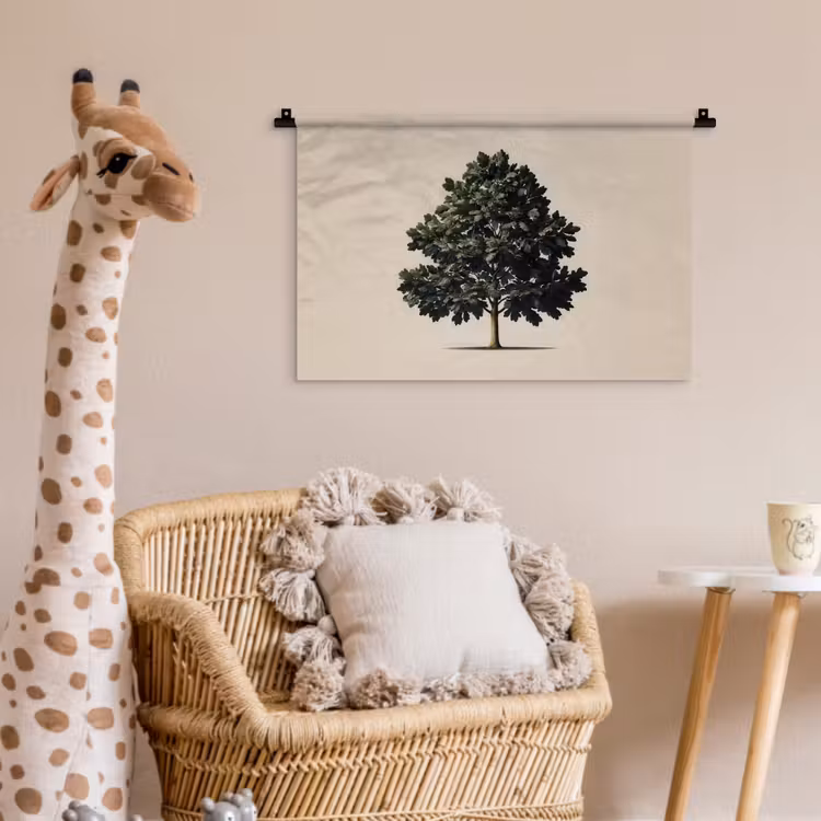 Wandkleed - Eikenboom - Schaduw - Egaal — 5