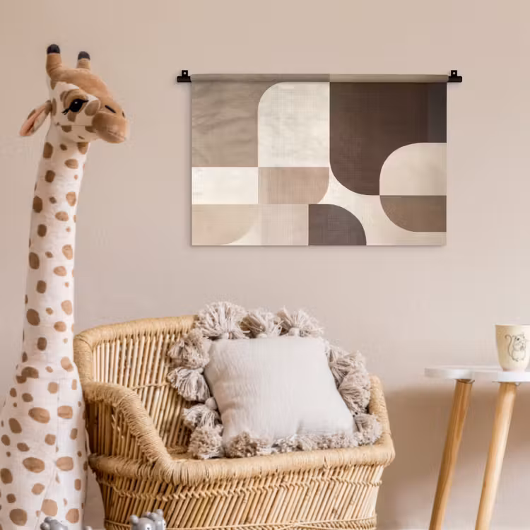 Wandkleed - Geometrisch - Geweven structuur - Modern — 5