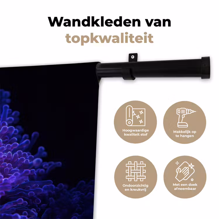 Wandkleed - Koraal - Vis - Oranje - Zee — 3