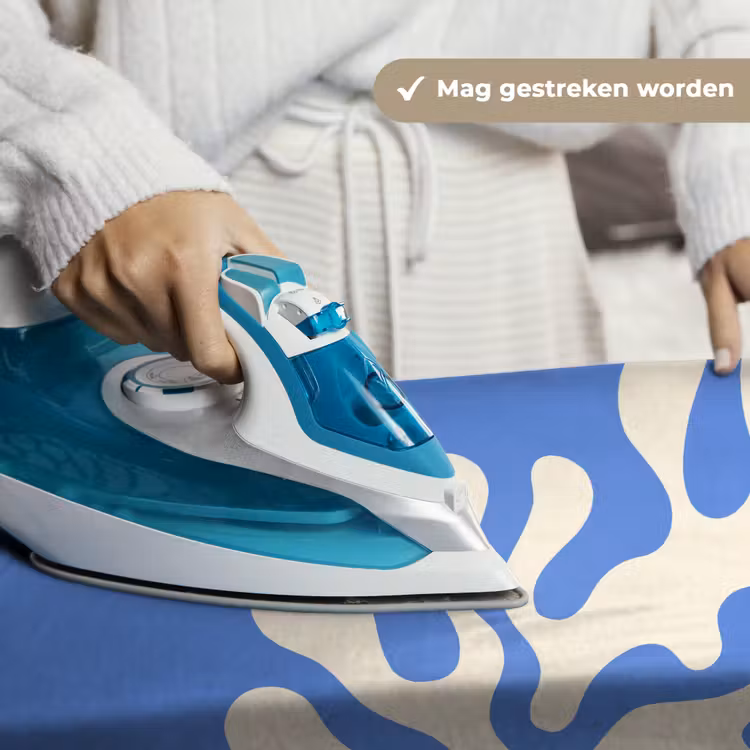 Wandkleed - Minimalistisch - Organisch patroon - Blauw — 6
