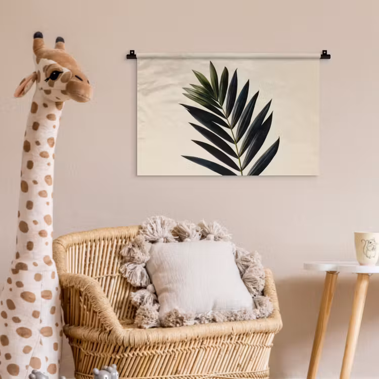 Wandkleed - Palmblad - Donkere bladen - Subtiel — 5