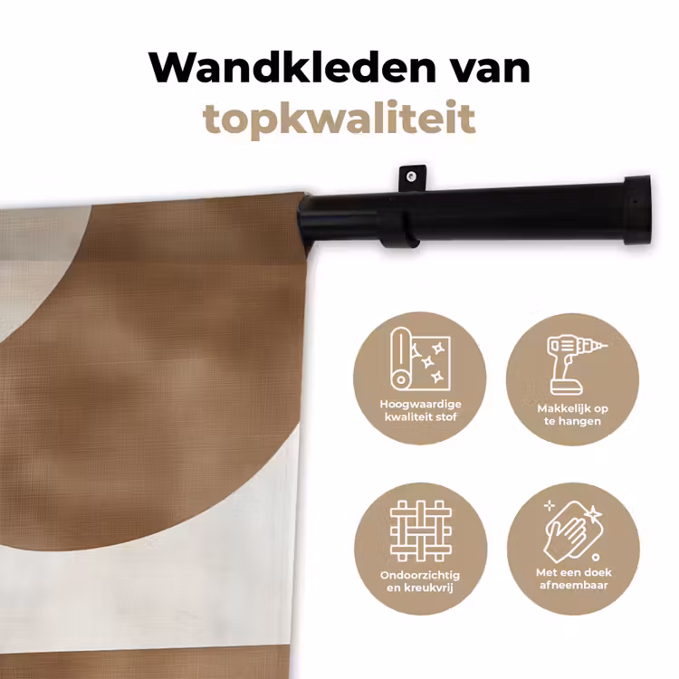 Wandkleed - Snijdende cirkels - Overlappende vlakken — 3