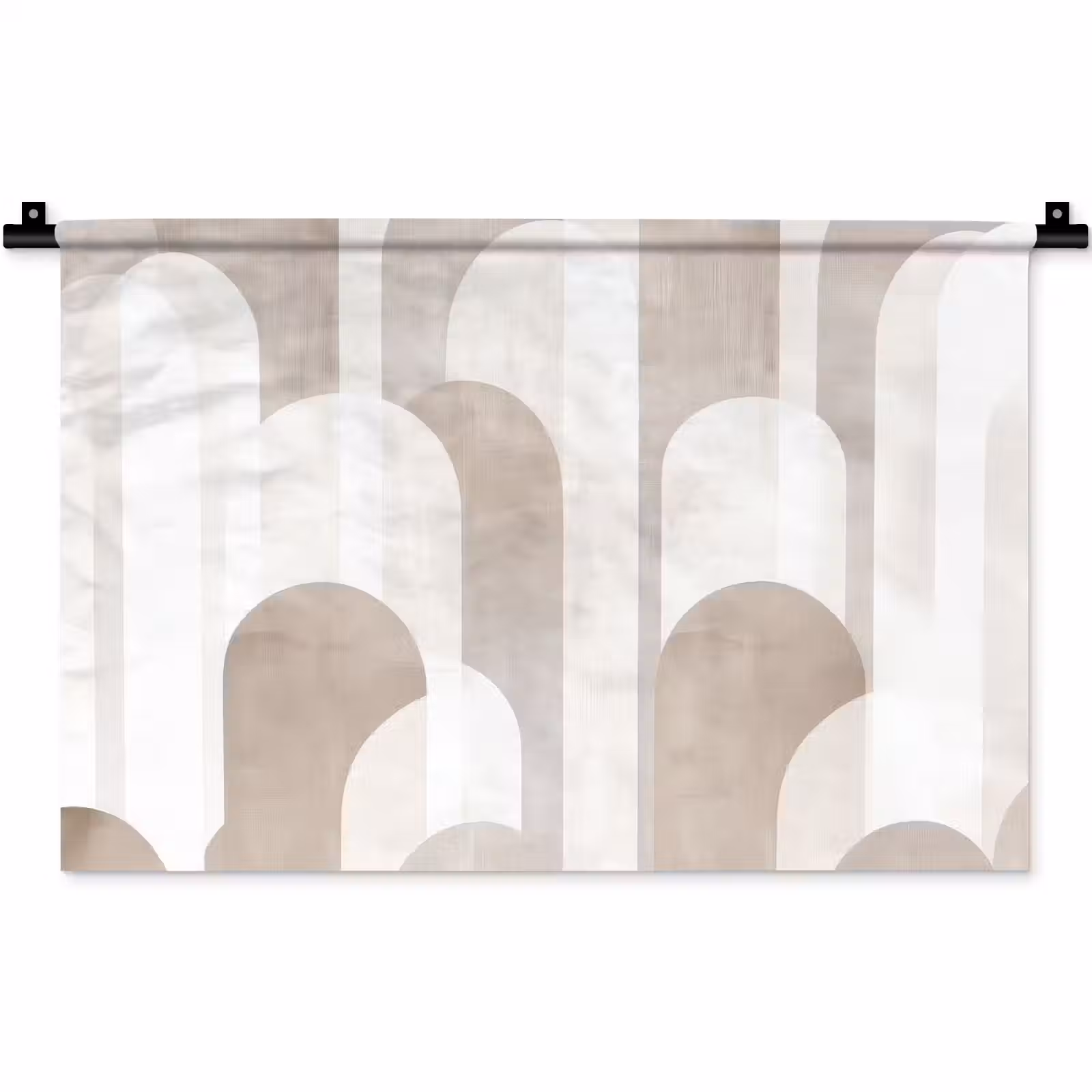 Wandkleed - Abstracte bogen - Modern - Beige — 1
