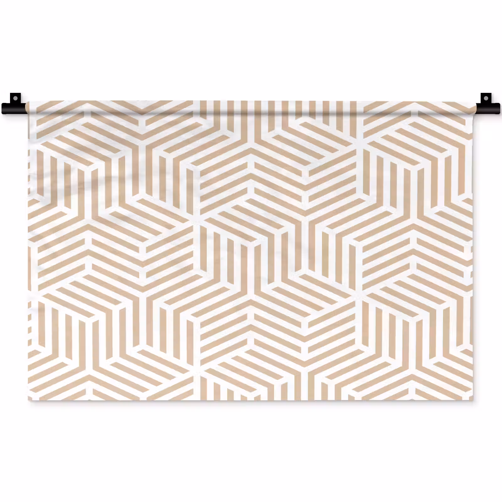 Wandkleed - Beige - Geometrie - Patronen - Abstract — 1