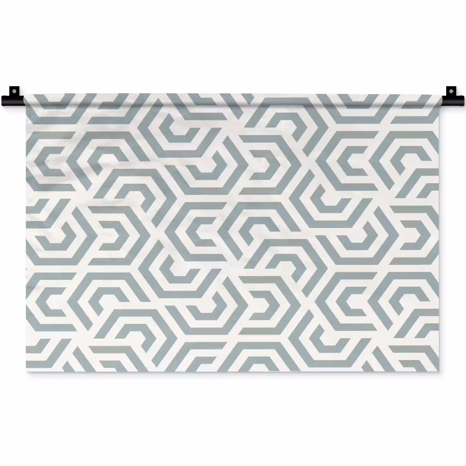 Wandkleed - Design - Lijn - Patroon - Groen — 1