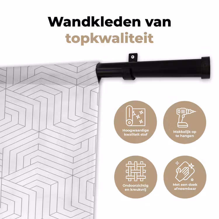Wandkleed - Abstract - Patronen - Design - Lijn — 3