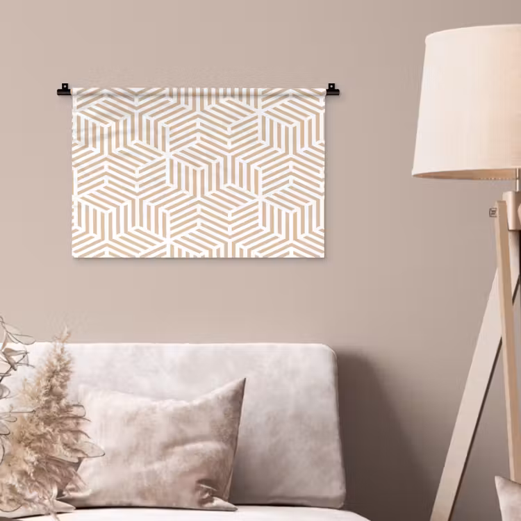 Wandkleed - Beige - Geometrie - Patronen - Abstract — 2