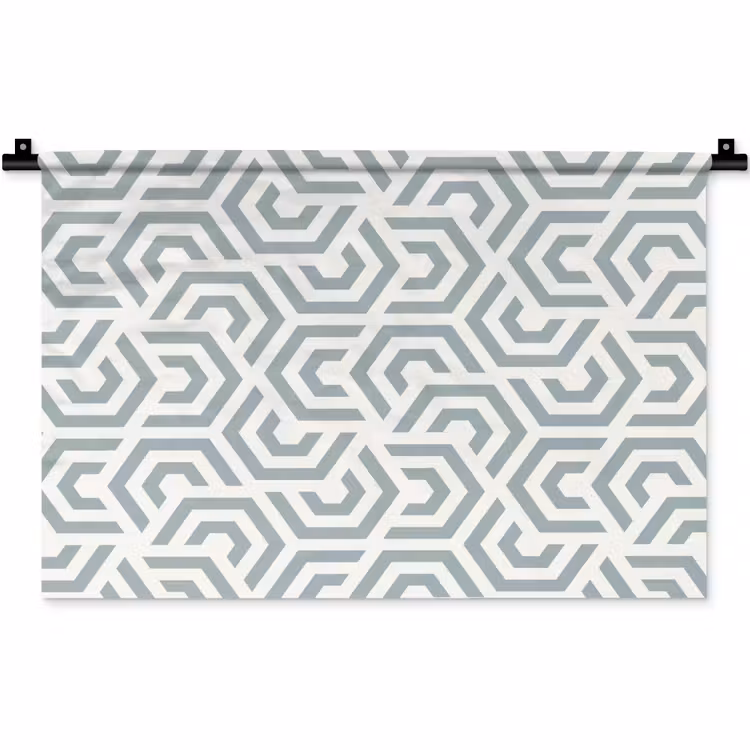 Wandkleed - Design - Lijn - Patroon - Groen — 1