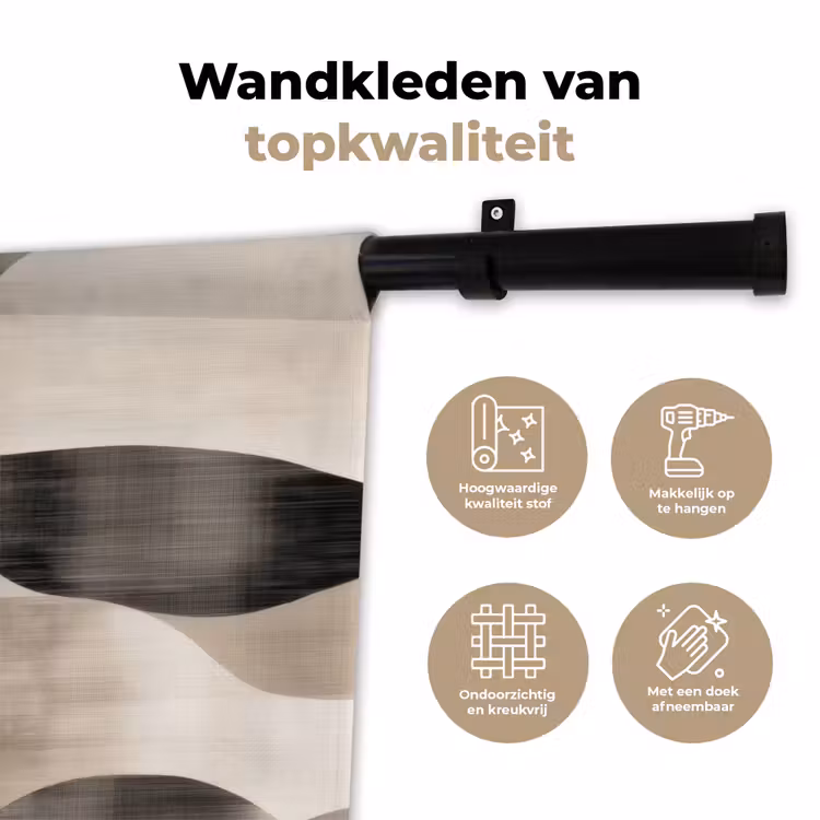 Wandkleed - Grillige vormen - Subtiele overgangen - Dynamisch — 3