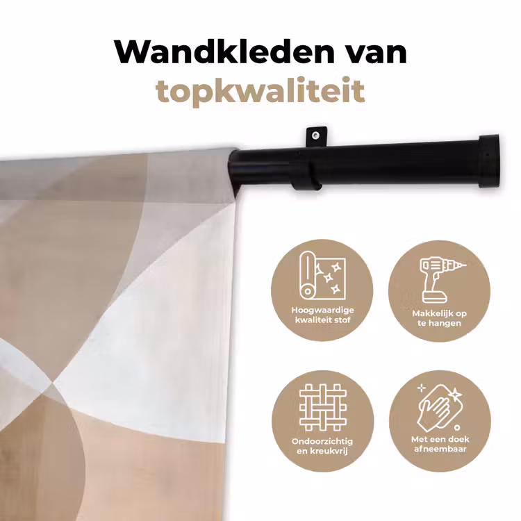 Wandkleed - Ovale vormen - Transparant - Zachte overgang — 3