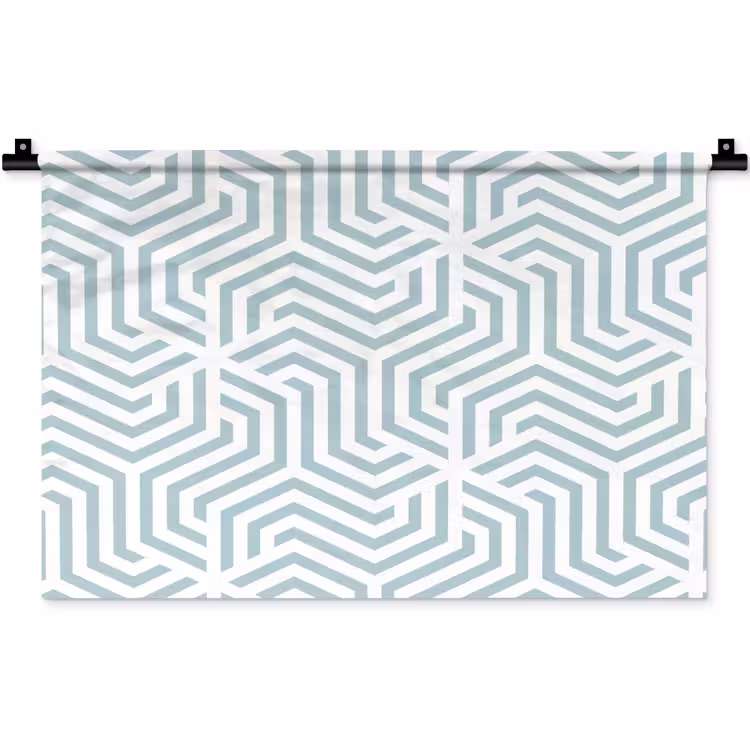 Wandkleed - Patroon - Lijn - Design - Groen — 1