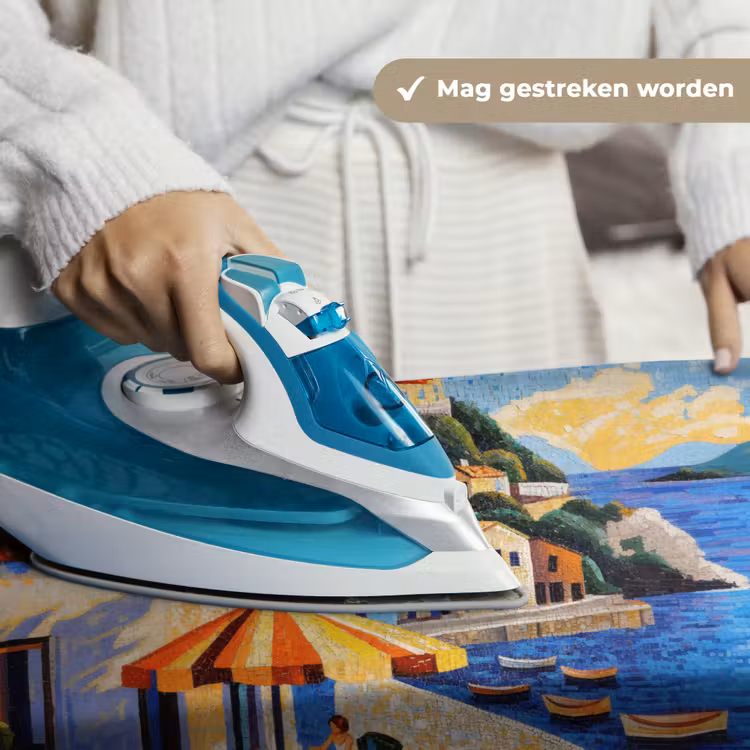 Wandkleed - Kustdorp - Huisjes - Mozaïek - Zee — 6