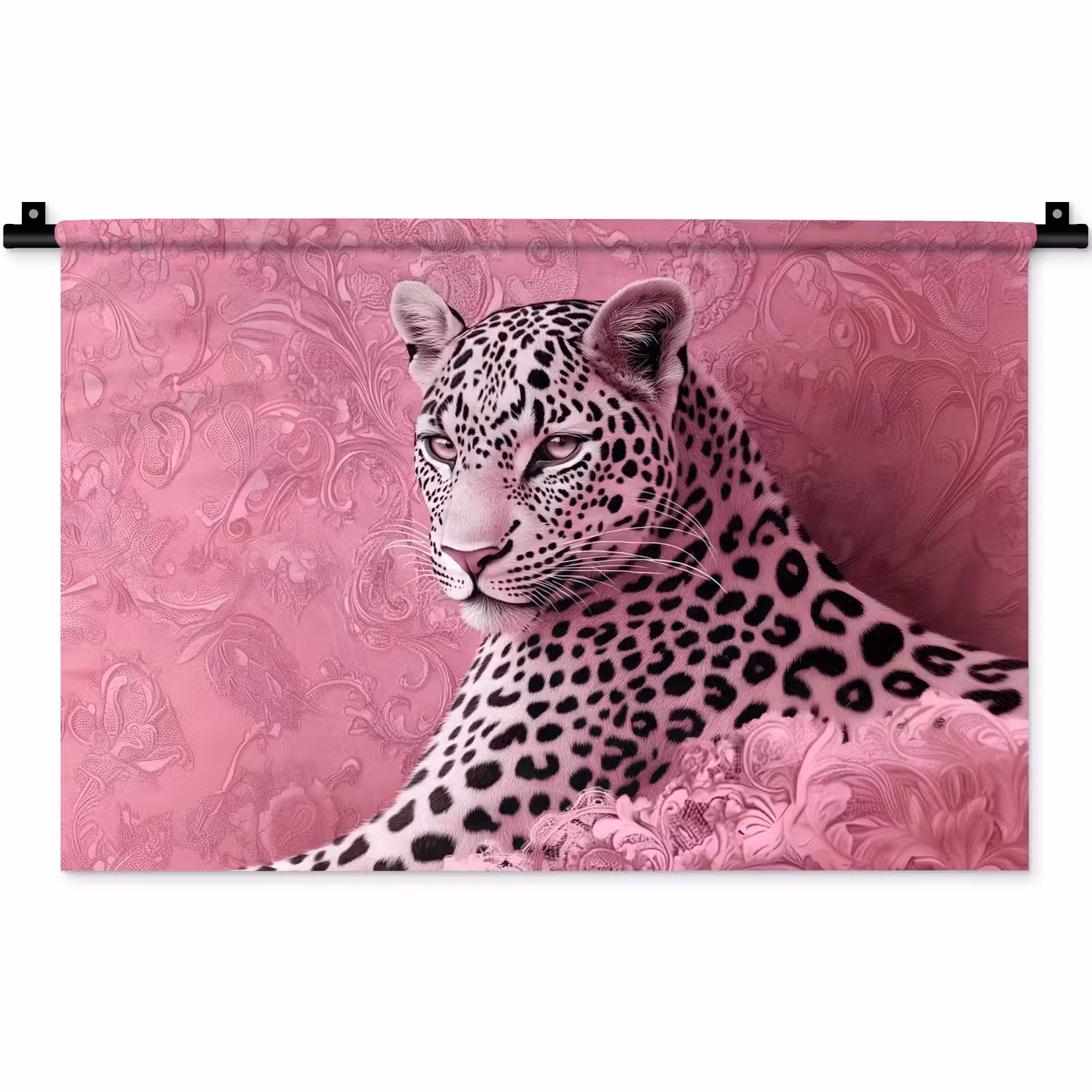 Wandkleed - Panter - Luxe - Roze — 1