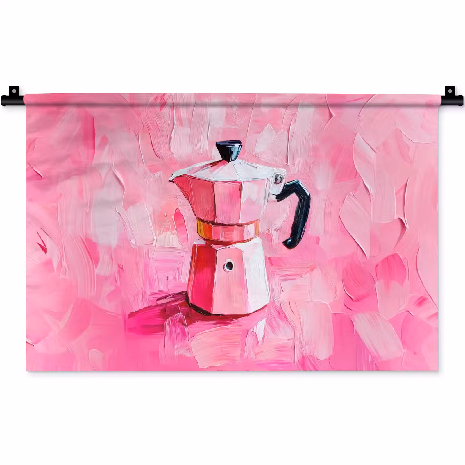 Wandkleed - Roze - Verf - Coffee — 1