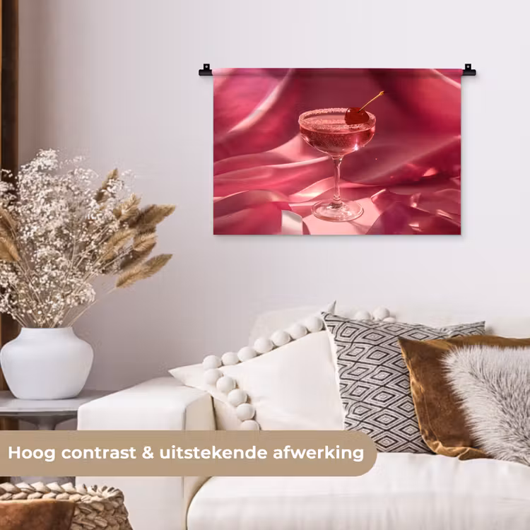 Wandkleed - Cocktail - Pink - Luxe — 4