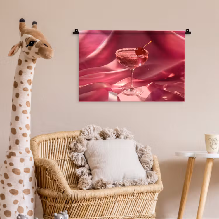 Wandkleed - Cocktail - Pink - Luxe — 5