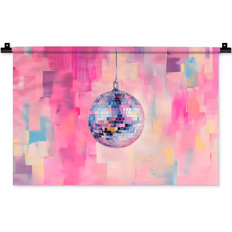 Wandkleed - Discobal - Pink - Verf — 1