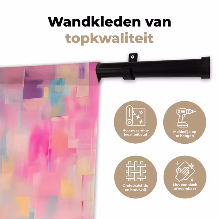 Wandkleed - Discobal - Pink - Verf — 3