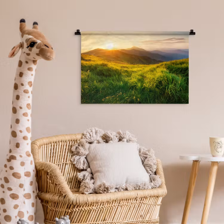 Wandkleed - Gras - Heuvels - Zon - Natuur - Landschap — 5