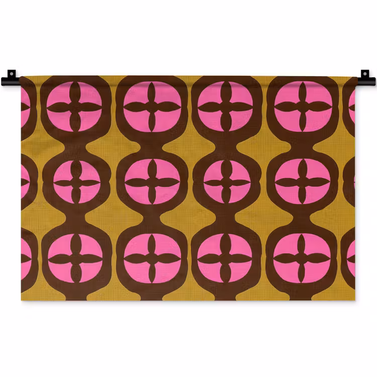 Wandkleed - Modern - Patroon - Roze — 1