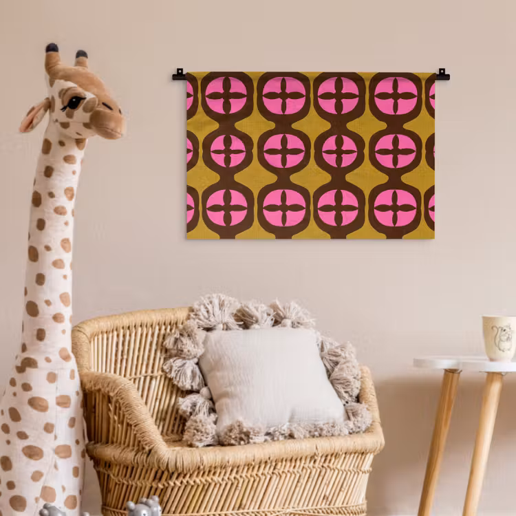 Wandkleed - Modern - Patroon - Roze — 5